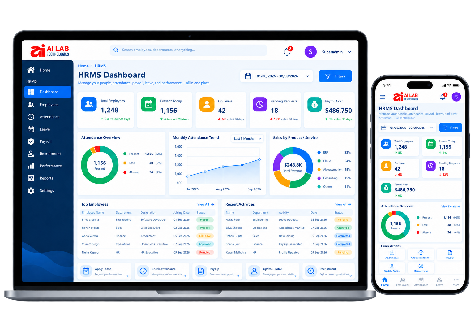 BuildNex.AI Workforce HRMS & Biometrics
