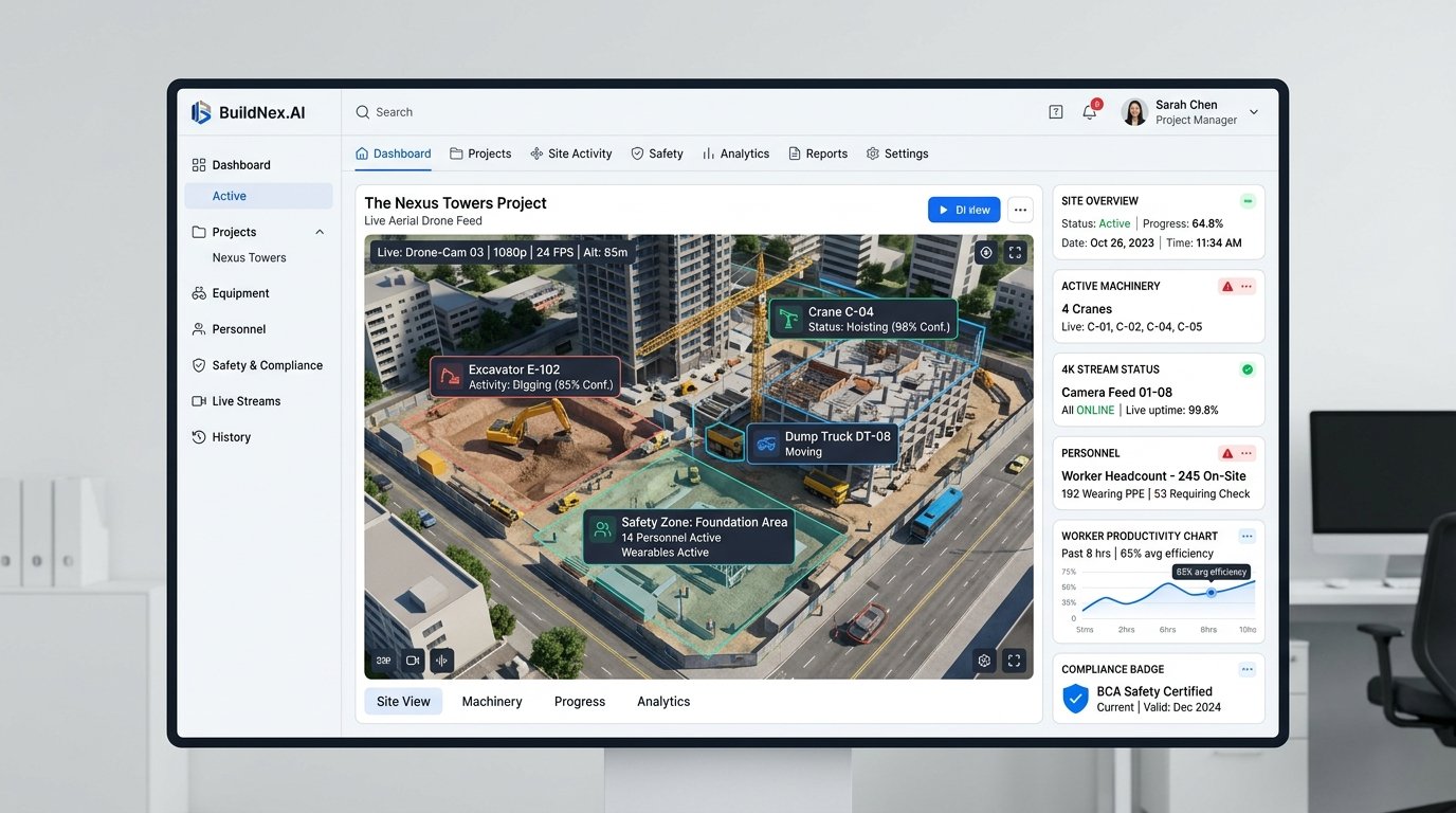 BuildNex.AI Autonomous Construction Remote Supervision