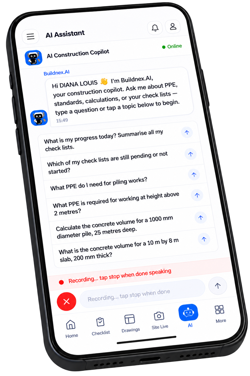 BuildNex.AI Voice AI & Predictive Analytics